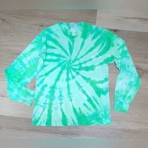 Koloa Surf Company Green Tie Dye Long Sleeve Tee BIN I